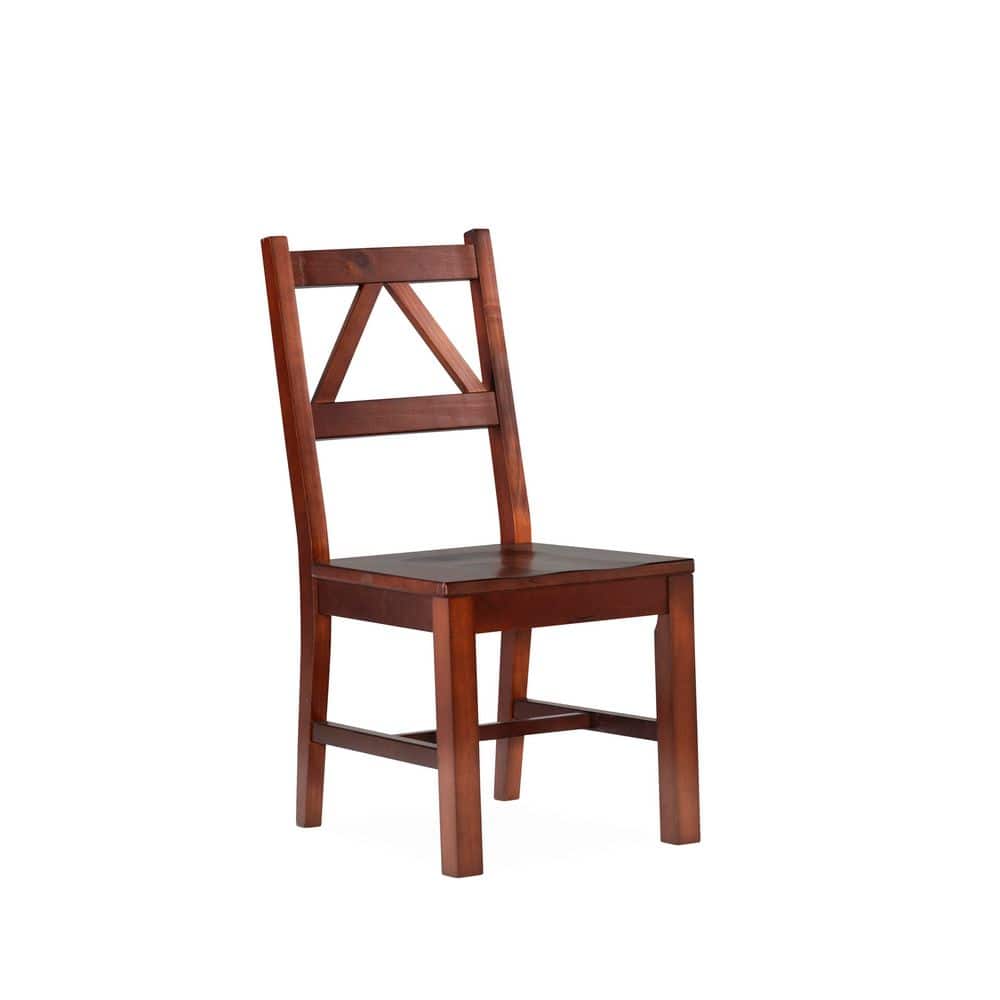 Titian Antique Tobacco Wood Accent Side Chair