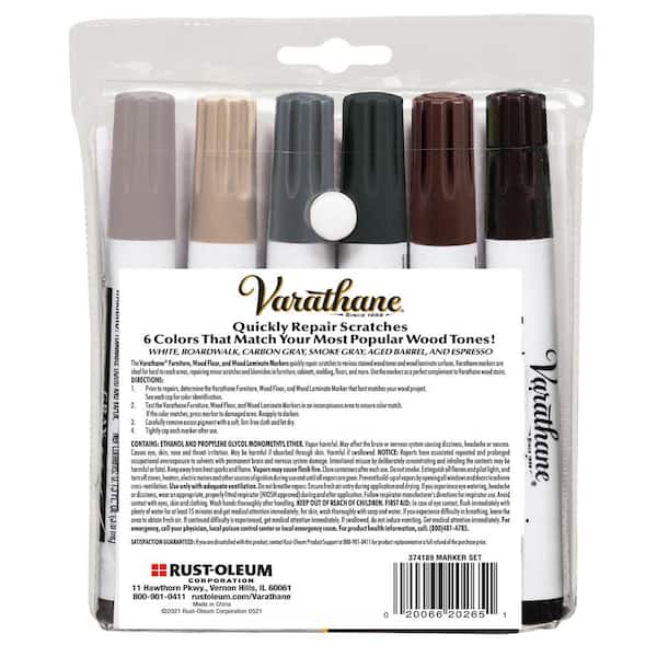 Varathane 1.3 oz. Wood Stain Cool Tone Touch-Up Marker Kit (6-pack)