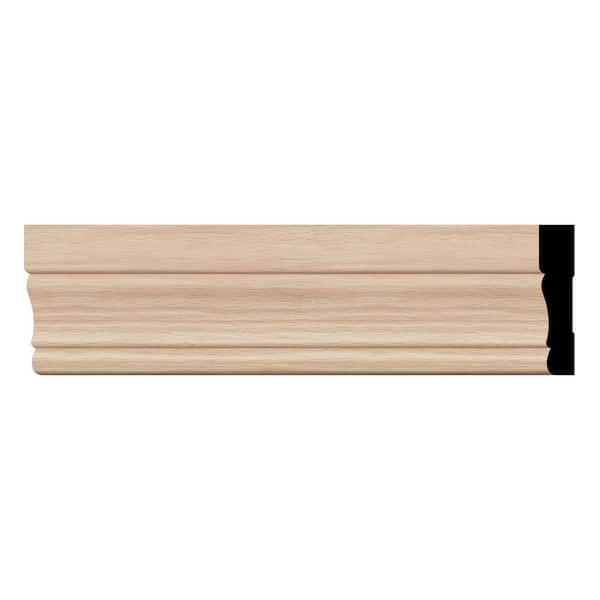 WM443 0.63 in. D x 3.25 in. W x 96 in. L Wood (Red Oak) Colonial Casing Moulding