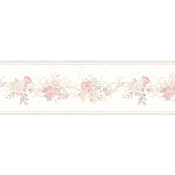 Mirage Lory Blush Floral Wallpaper Border