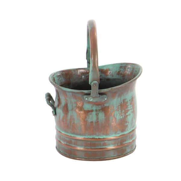 Vintage Brass Succulent Planter Small Bucket With Handle 