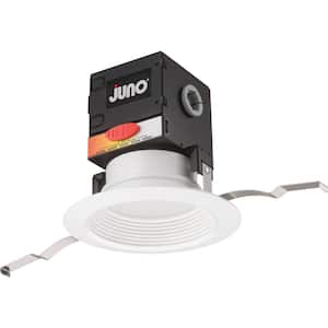 Contractor Select JBK4 RD 4 in. Selectable CCT Canless Integrated LED White Recessed Light (6-Pack)