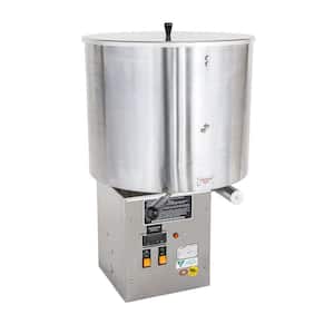 CMD50 - Cooker and Coater Left Operation 3500-Watt 800 oz. Silver Hot Air Popcorn Machine Caramelizer