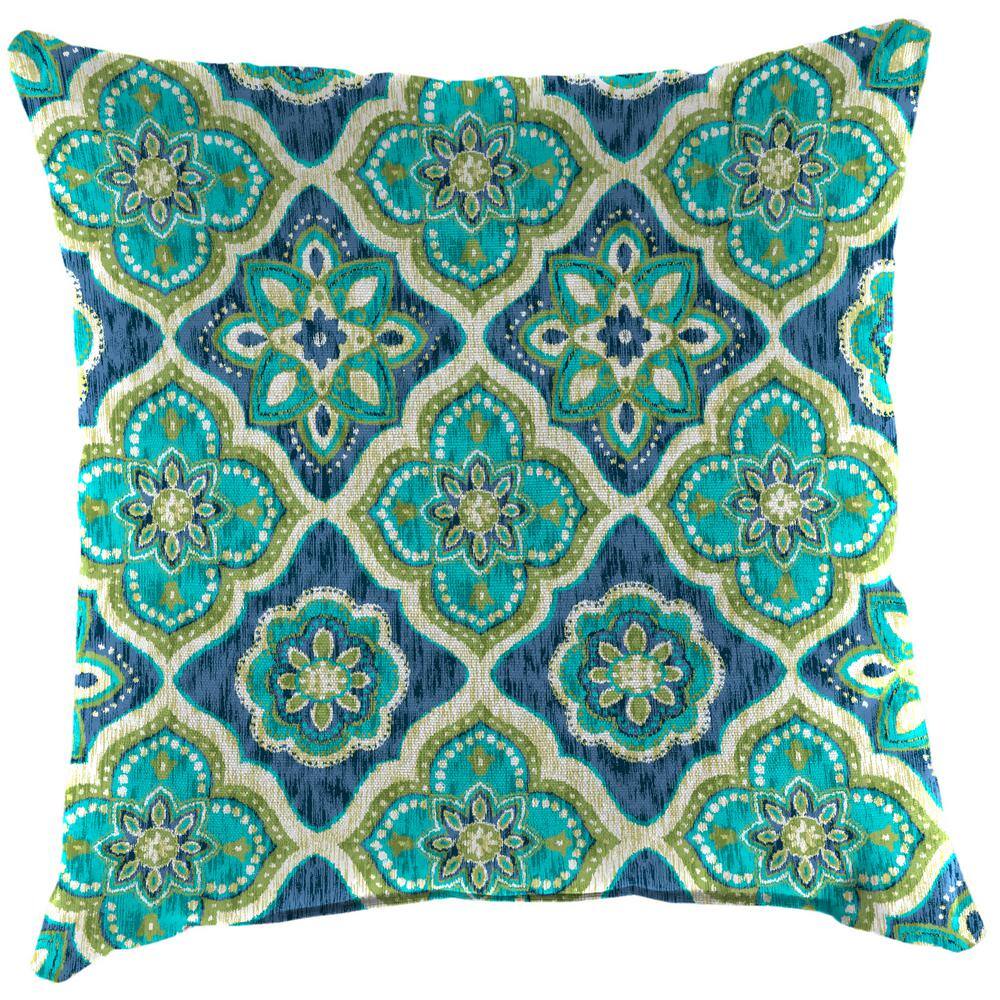 Aoodor 18 in. Floral Square Outdoor Throw Pillow (4-Pack) 800-183 - The  Home Depot