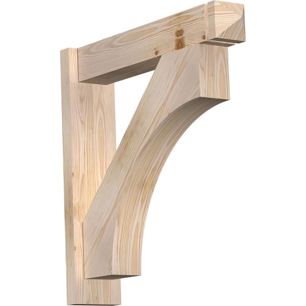Ekena Millwork 6 in. x 26 in. x 26 in. Douglas Fir Westlake Arts and Crafts Smooth Outlooker