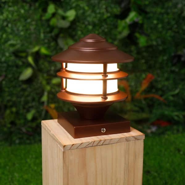 Westinghouse 4-Pack 2-Watt Coffee Brown Low Voltage Solar LED Path Light Westinghouse 4-Pack 2-Watt Coffee Brown Low Voltage Solar LED Path Light