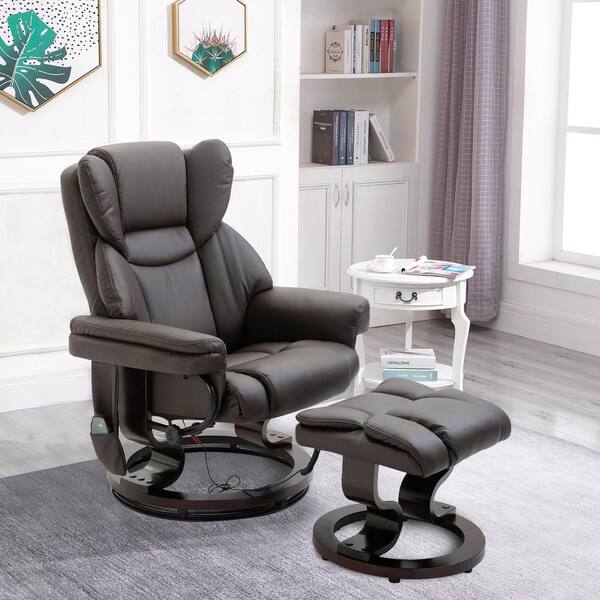 massage chair with footrest