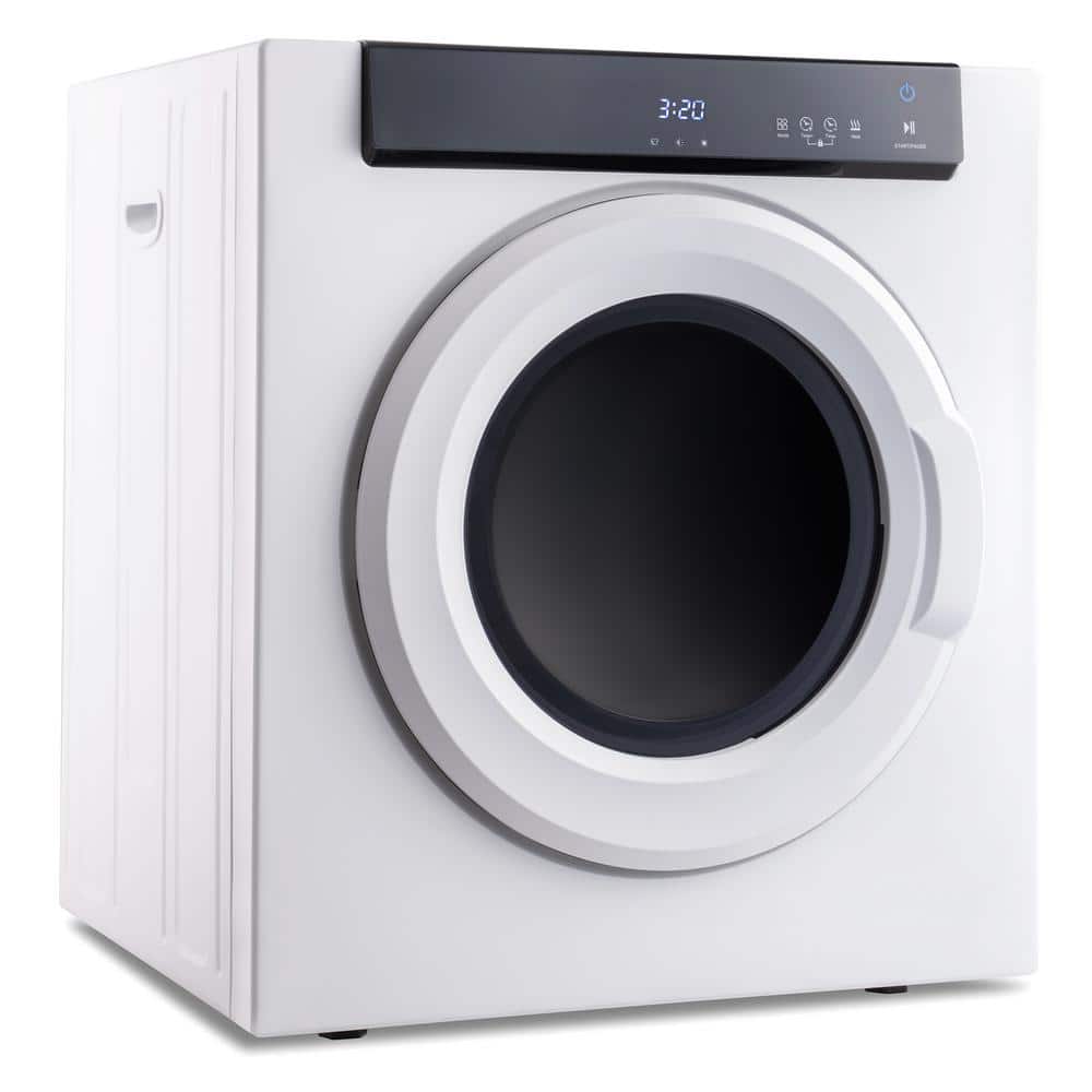 3.23 cu.ft. Compact vented Front Load Electric Laundry Dryer in White Compact Tumble Dryer with with Touch Screen Panel