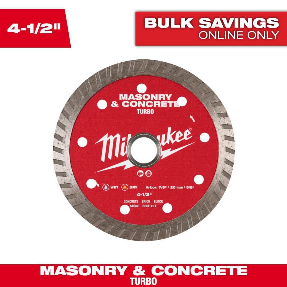 4.5 in. Turbo Masonry & Concrete Diamond Blade price history on PriceWatchPro