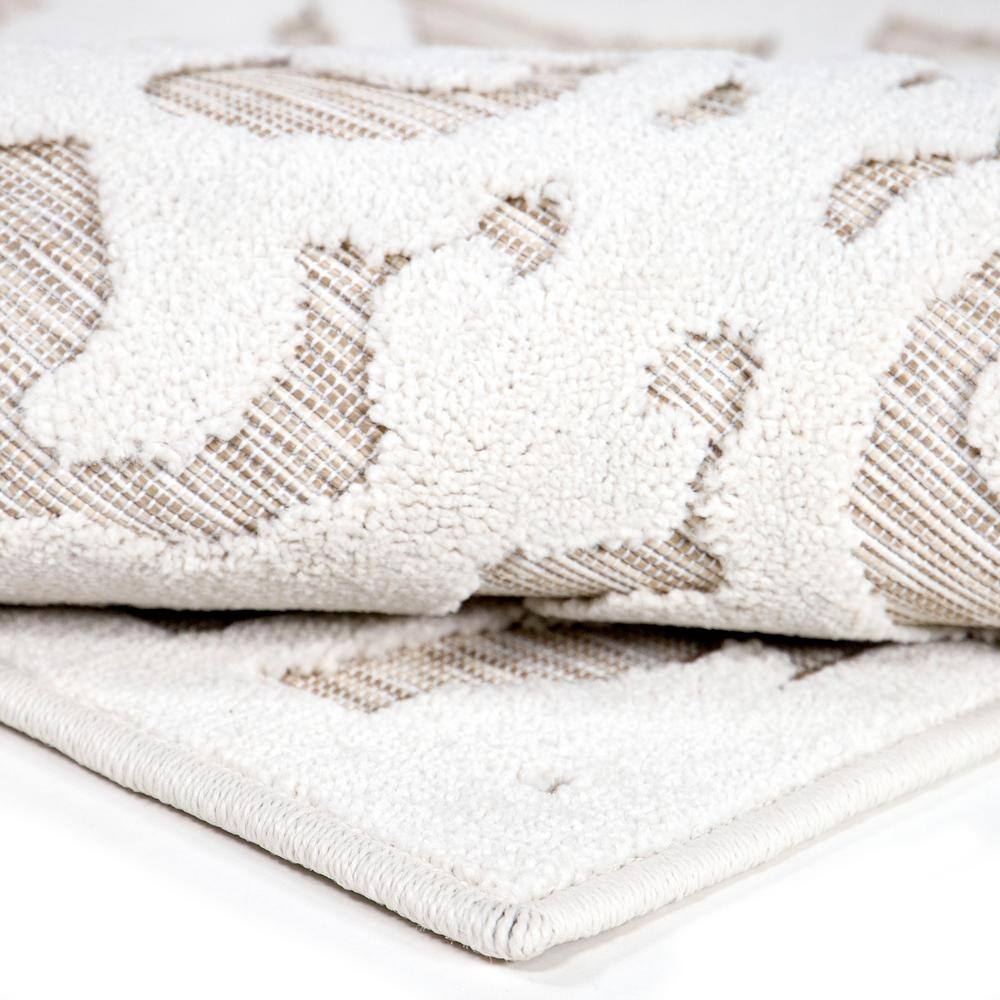 Natural Driftwood Rectangular Stain-Resistant Synthetic Rug 4' x 6'
