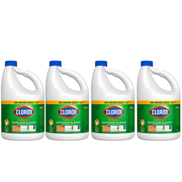 Clorox 121 oz. Pro Results Concentrated Liquid Outdoor Bleach Cleaner (4-Pack)