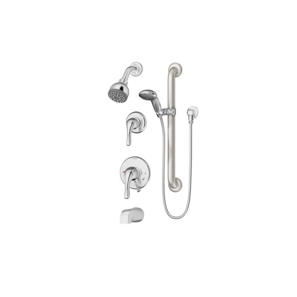 Symmons Origins Temptrol 1Handle Tub and Shower Faucet Trim Kit in Chrome (Valve Not Included