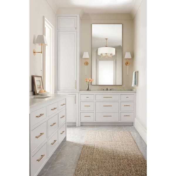 Amerock St. Vincent 3-3/4 in. (96mm) Modern Golden Champagne Bar