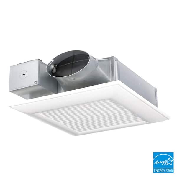 WhisperValue DC Pick-A-Flow 50, 80, or 100 CFM Ceiling or Wall, Very Low Profile Exhaust Fan with Condensation Sensor