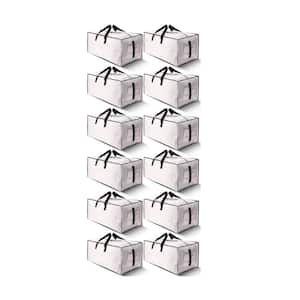 14.2 in. W x 29.1 in. D x 13 in. H White Outdoor Storage Cabinet for Toys, Clothing, Bedding, Move House (12-Pack)