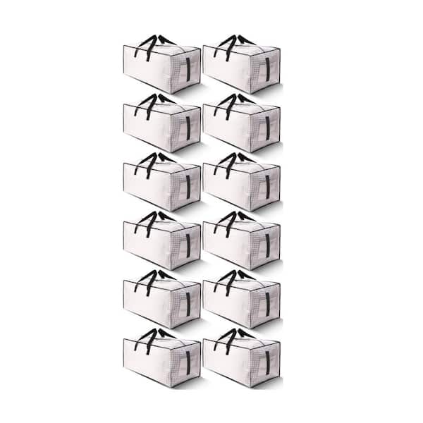 14.2 in. W x 29.1 in. D x 13 in. H White Outdoor Storage Cabinet for Toys, Clothing, Bedding, Move House (12-Pack)