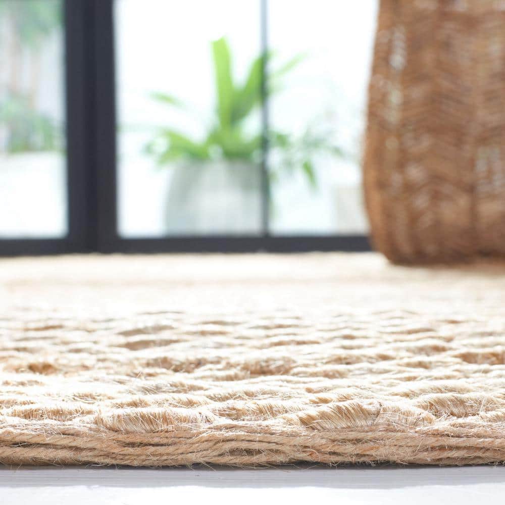 Natural Handwoven Jute Area Rug, 5x8 Feet