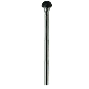 3/8 in. x 12 in. Copper Toilet Riser with Heavy Duty Rubber Nosepiece in Chrome