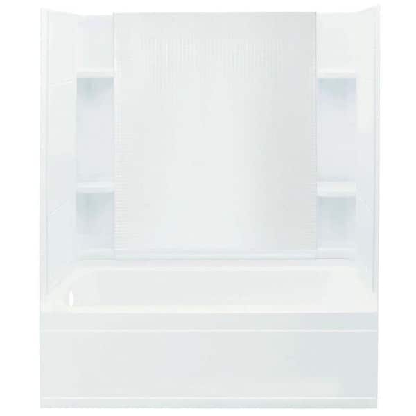 STERLING Accord 32 in. x 60 in. x 74 in. Bath and Shower Kit with Left-Hand Drain in White