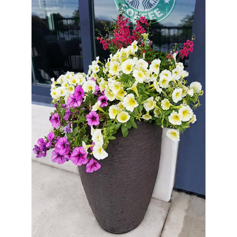 Athena 28.5" Brown Self-Watering Indoor Outdoor Planter