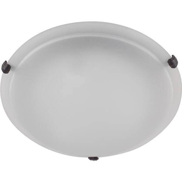 Cambridge 3-Light Ebony Bronze Flushmount