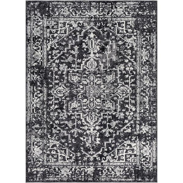 Livabliss Demeter Black 7 ft. 10 in. x 10 ft. 3 in. Oriental Area Rug