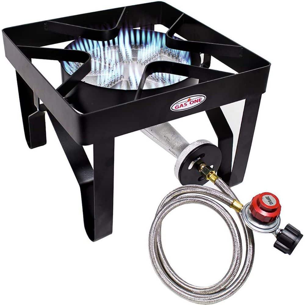 Heavy Duty Black Metal Single Burner Outdoor Stove