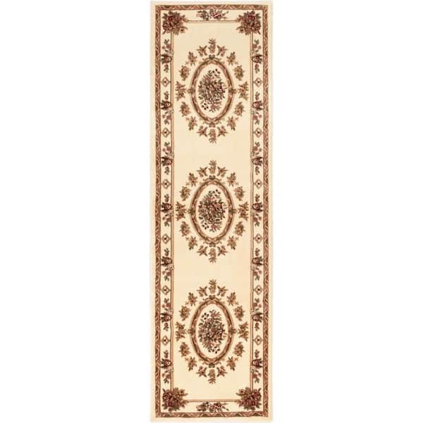 Well Woven Timeless Le Petit Palais Ivory 2 ft. 3 in. x 7 ft. 3 in. Traditional Runner Rug