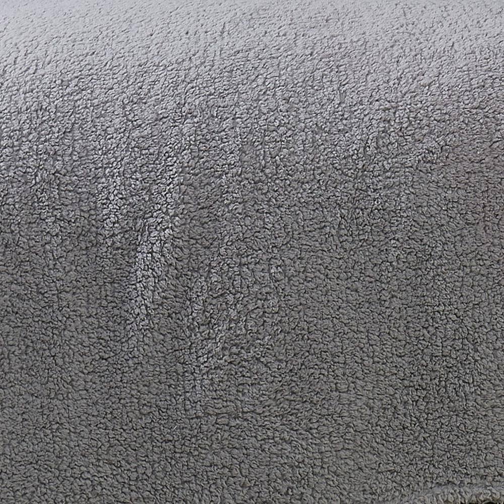 Twin XL Gray Marshmallow Sherpa Fleece Bed Blanket