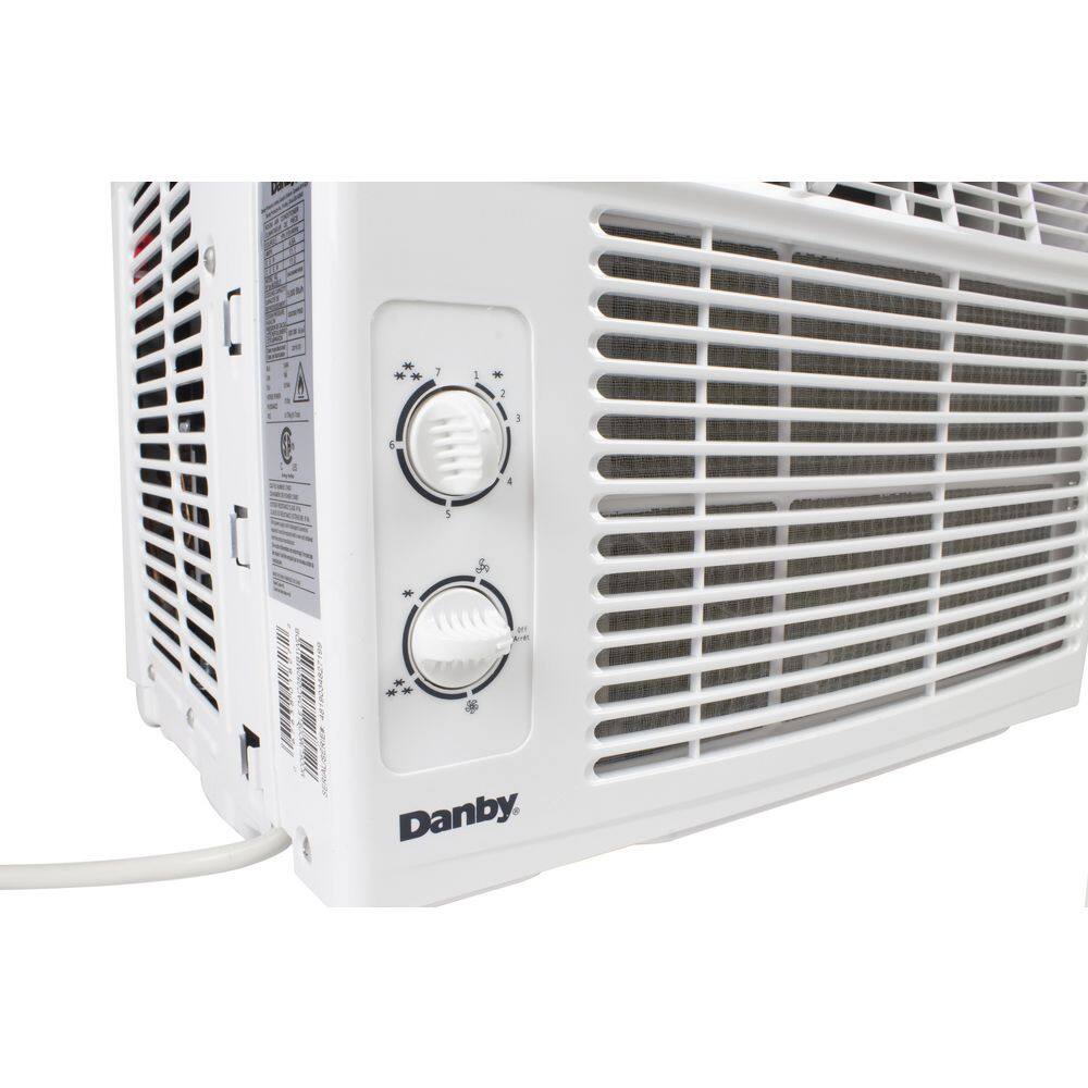 White Compact 5000 BTU Window Air Conditioner
