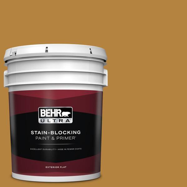 BEHR ULTRA 5 gal. #S-H-330 Honeysuckle Blast Flat Exterior Paint & Primer