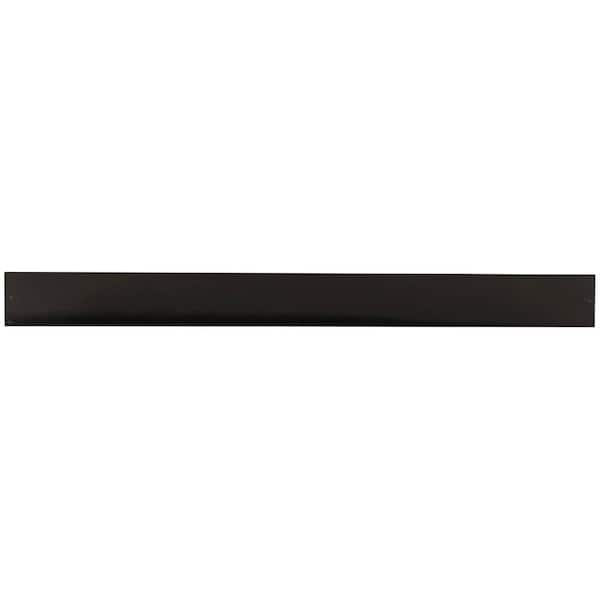 90 in. W x 0.25 in. D x 4.5 in. H Toe Kick in Charcoal Black