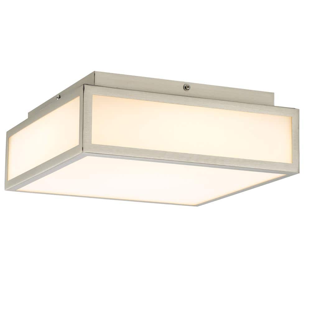 10-inches Brushed Nickel Integrated LED Flush Mount Light price history on PriceWatchPro
