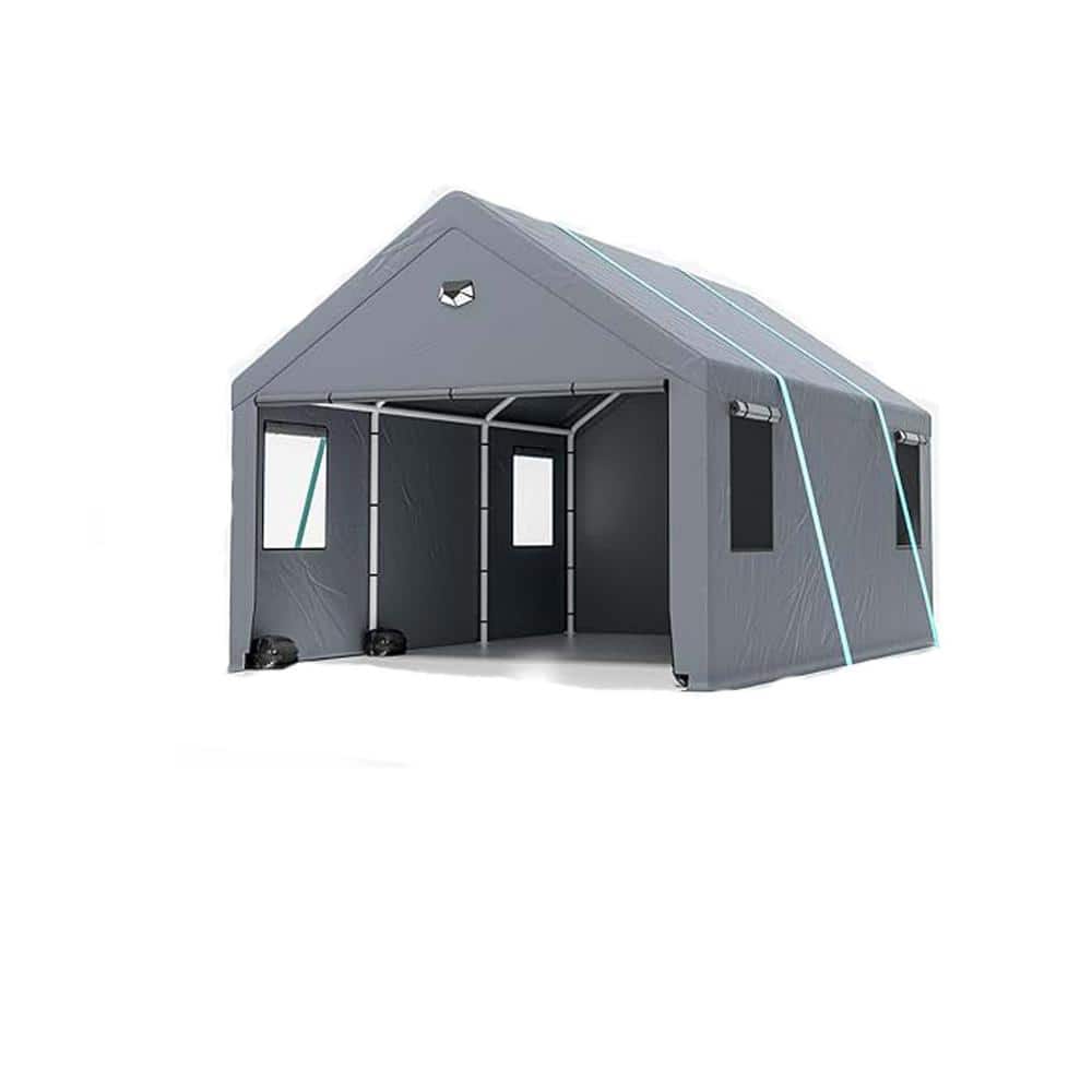 10 ft. W x 20 ft. D x 9.38 ft. H Heavy Duty Carport Canopy, Extra Large Por