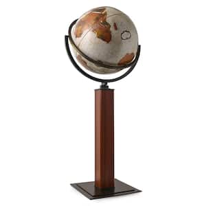 Landen 44 in. x 16 in. Diameter Bronze Metallic Floor Globe