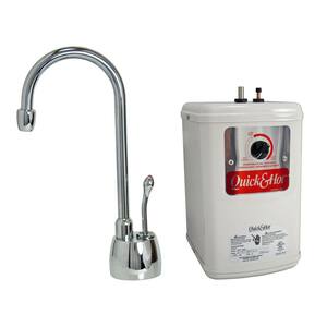 Single-Handle Hot Water Dispenser Faucet with Heating Tank in Polished Chrome