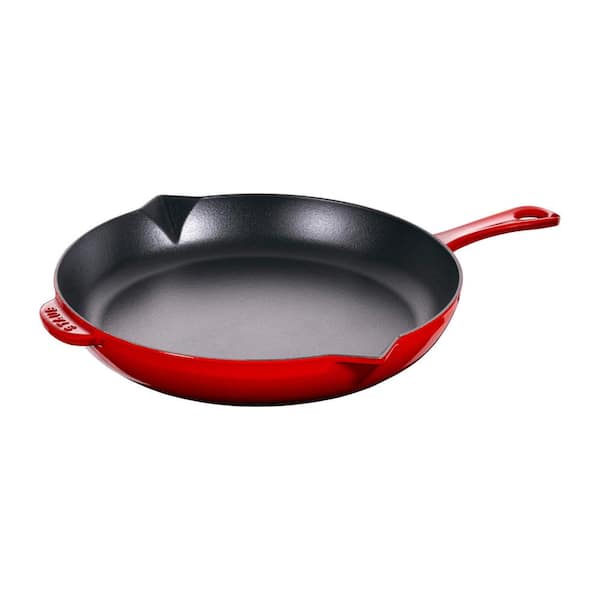 staub Cast Iron 10 in. Cast Iron Frying Pan in Cherry