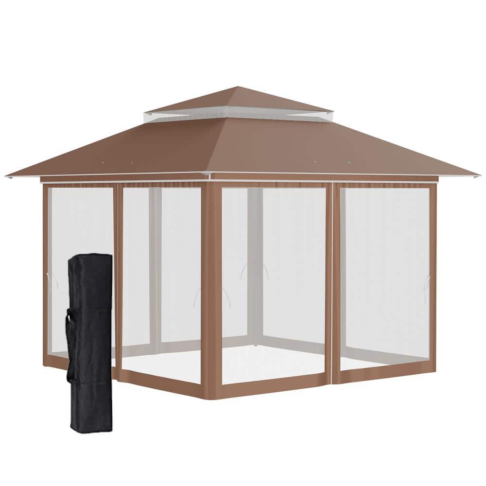 Large Outdoor Pop-up Canopy Shade w/ Easy Setup/Takedown Spacious Design  Beige, 1 Unit - Dillons Food Stores