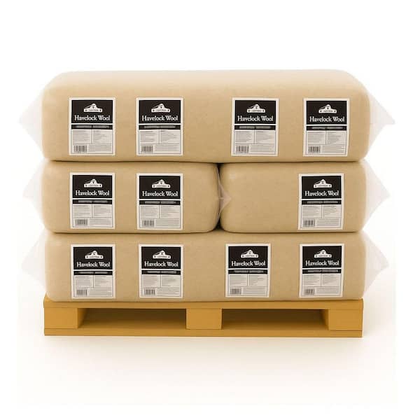 R-14 Unfaced Natural Wool Insulation Batt 23.5 in. x 3.88 ft. (540 sq. ft. ) (6 Bags)