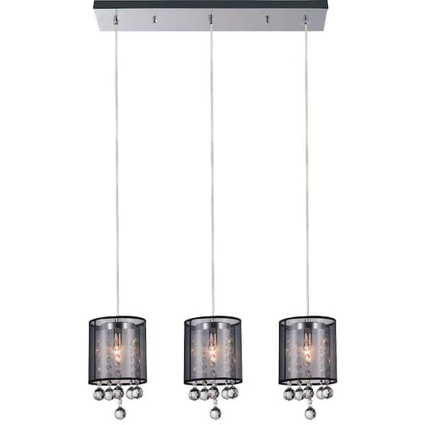 Radiant 3 Light Multi Light Pendant With Chrome Finish
