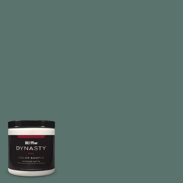 BEHR DYNASTY 8 oz. Home Decorators Collection #HDC-WR16-04 Noble Fir Matte Stain-Blocking Interior/Exterior Paint & Primer Sample