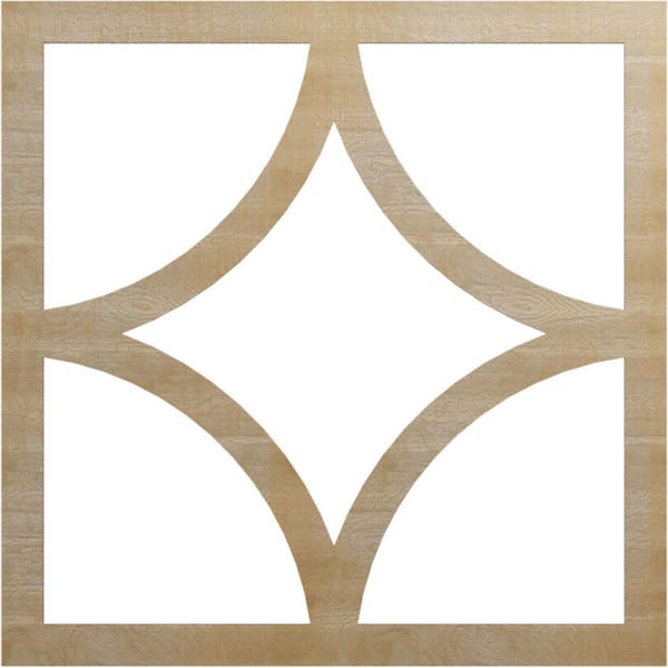 Ekena Millwork 0.25 in. x 36 in. x 36 in. Wood Medallion Moulding