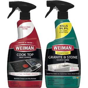 25 oz. Granite and Stone Countertop Cleaner and Polish Spray and 22 oz. Stovetop Cleaner for Daily Use Spray