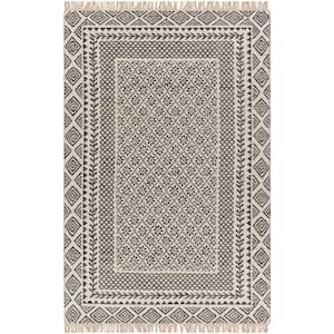 Mardin Charcoal Border 5 ft. x 8 ft. Indoor Area Rug