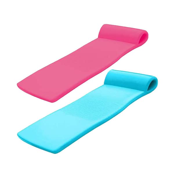 TRC Recreation Super Soft Sunsation Pink and Tropical Teal Pool Lounger Mat