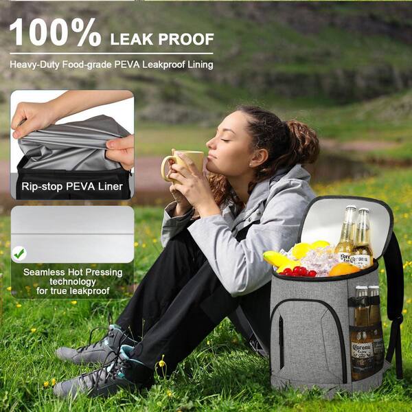 Insulated Cooler Backpack 30/45 Cans Leak Proof Thermal Bag Camping Hiking 30/45 Cans Insulated Cooler Backpack, Thermal Bag for  main image 2