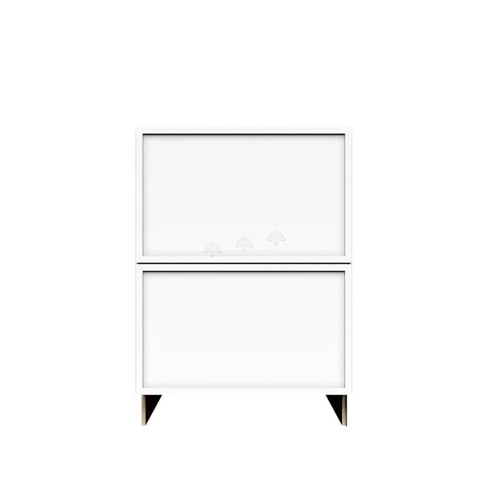 Slim Shaker Assembled 30 in. W x 34.5 in. H x 24 in. D 2-Drawer Kitchen Cabinet in White price history on PriceWatchPro