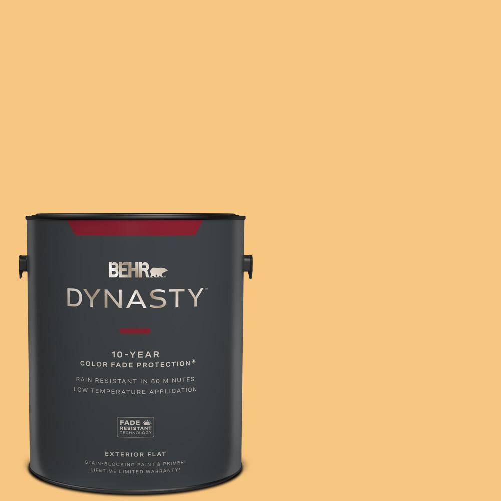 BEHR DYNASTY 1 gal. PPU607 Jackfruit Flat Exterior StainBlocking