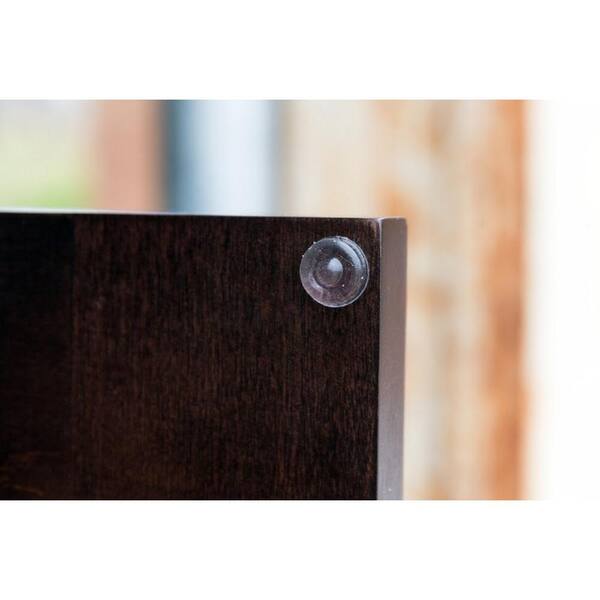 Bremen Cabinetry Bremen Ready to Assemble 18x30x12 in. Shaker Wall Cabinet with 1-Door and 2 Adjustable Shelves in Espresso