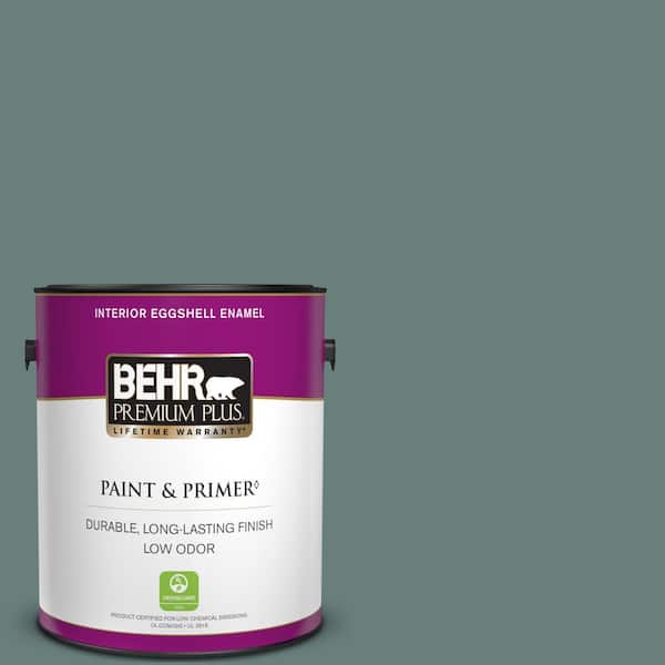 BEHR PREMIUM PLUS 1 gal. #N430-5 Aspen Valley Eggshell Enamel Low Odor Interior Paint & Primer